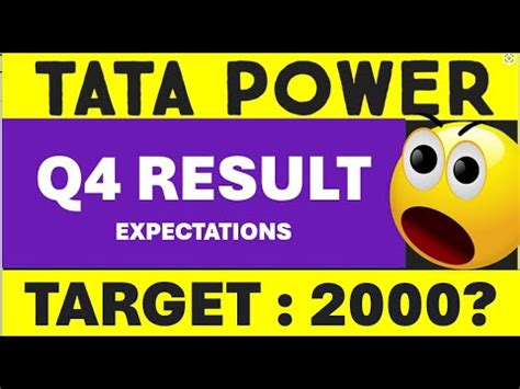 Tata Power Q Result Expectations Tata Power Share Q Result Date