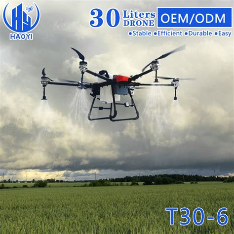 Portable T30 30 Liters 6 Axis Fixed Wing Electric Battery Power Crop