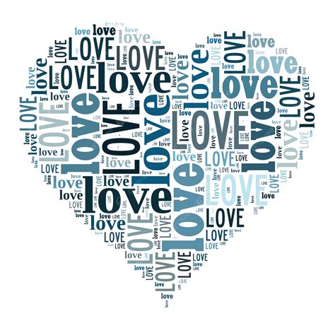 Valentines Day Card Word Cloud Concept Greeting Red Paper Symbol Png