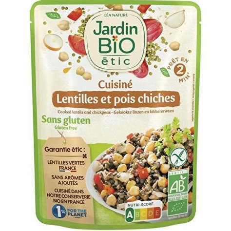 Jardin Bio Tic Lentilles Et Pois Chiches Bio Supermarch S Match