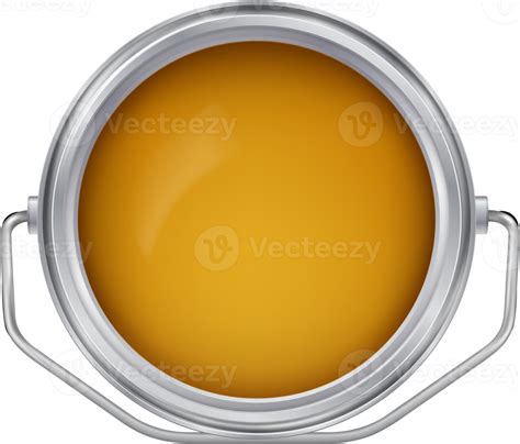 Lata Aberta Com Tinta Laranja 11421348 Png