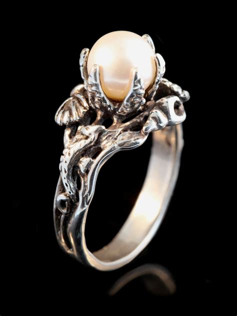 Ocean Ring Pearl Ring Pearl Jewelry Atlantis Treasure Ring | Etsy