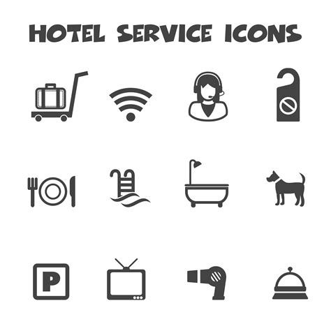 Hotel Icon Symbols