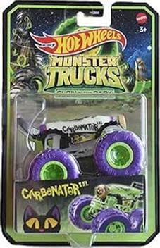 Hot Wheels Monster Trucks Glow In The Dark 1 64 Scale Trucks Carbonator XXL Mattel
