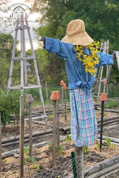 How To Make A Garden Scarecrow With Rustic Junk Over 20 Ideas Creative Cain Cabin