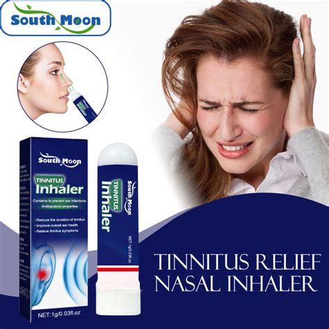 South Moon Tinnitus Relief Nasal Inhaler Instant Relieve Tinnitus Itching Earache Ear Hard Ear