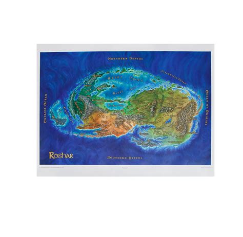 Roshar Map Poster – Dragonsteel Books