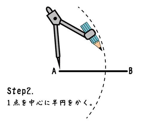 基本の作図4ステップでわかる垂直二等分線の書き方 tomo