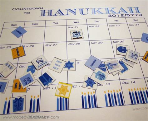 How To Make A Countdown To Hanukkah Calendar