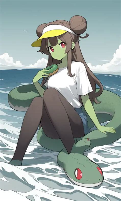 AI Art Serperior The Enchanting Snake Pokémon in Casual Attire by