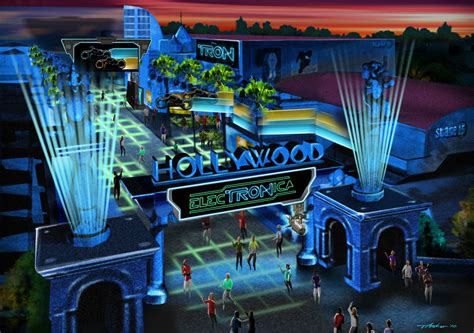 Concept Art Revealed For Disneylands Tron Show To Be Titled Electronica