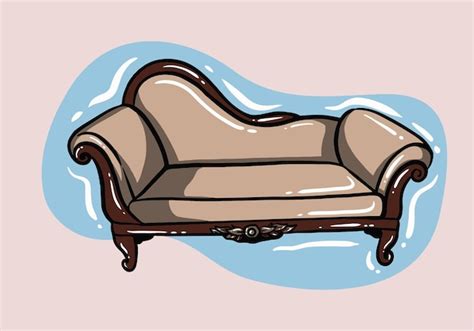 Ilustraci N Vectorial Del Sof De Muebles Antiguos Muebles Retro