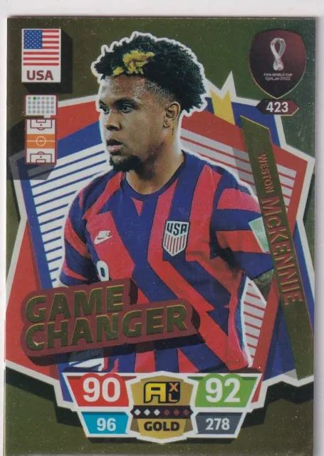 Carta Panini Qatar World Cup Game Changer N Weston Mckennie