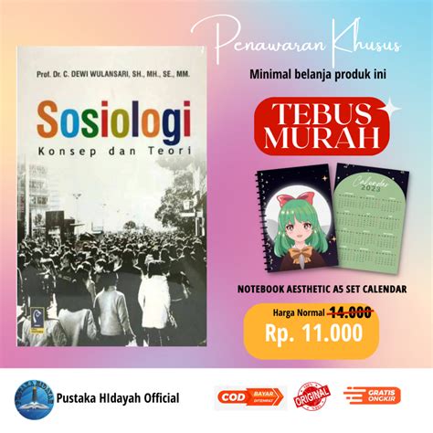 Jual Buku Sosiologi Konsep Dan Teori Dewi Wulansari Buku Sosial