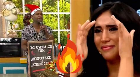 Melissa Paredes Giselo Edson Dávila la trolea EN VIVO por Navidad Es