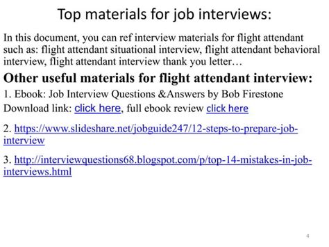 Flight Attendant Interview Questions And Answers Ppt