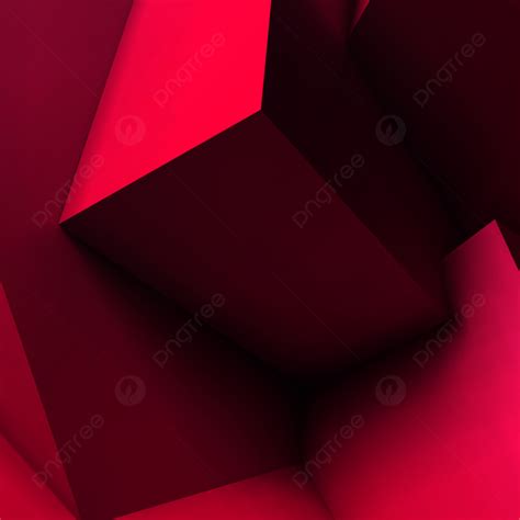 Background Latar Belakang Geometris Abstrak Dengan Kubus Merah Tumpang