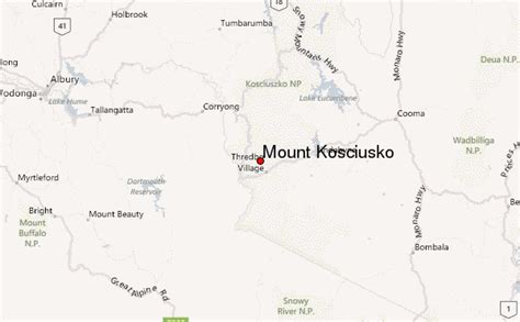 Mount Kosciuszko Map