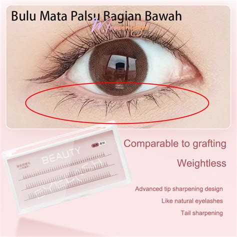 Jual Codandready Bulu Mata Palsu Tanam Bulu Mata Bawah Bentuk V Eyelash