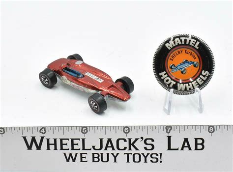 Shelby Turbine Red With Button Redline Hot Wheels Mattel Vintage RL Wheeljack S Lab