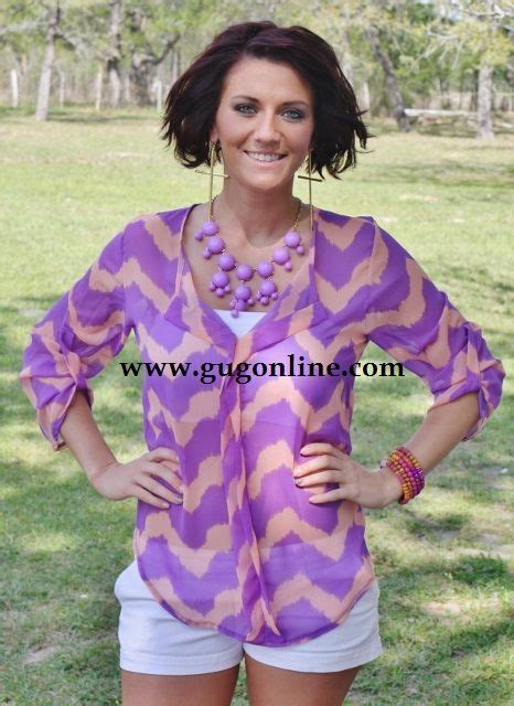 Its Moments Like This Purple Chevron Sheer Top Lsu Outfits Giddy Up