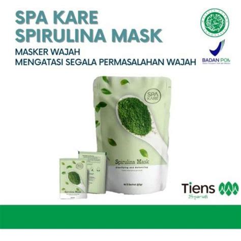 Jual Spakare Spirulina Mask Masker Spirulina Terbaru Tiens Kemasan Ecer