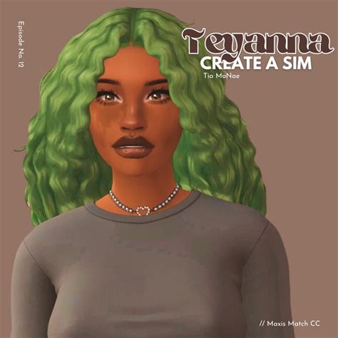 The Sims 4 Create A Sim Teyanna 🦋 Full Cc Folder Youtube Sims