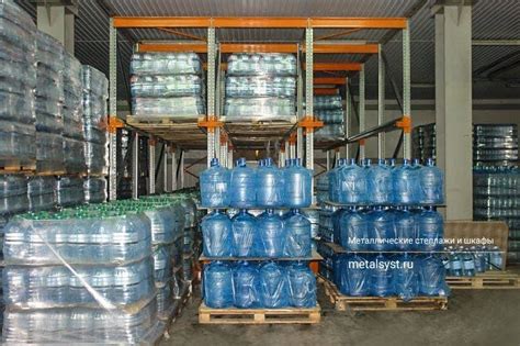 Металлические стеллажи для бутылей с водой от производителя | «СТАЛЬ-ГРУПП»