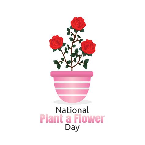 National Plant A Flower Day Vector Illustration 5481792 Vector Art At