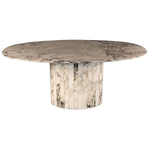 Oval Marble Dining Table