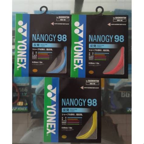 Jual SENAR BADMINTON YONEX NANOGY 98 JP NANOGY 98 JAPAN ORIGINAL