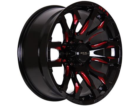 Rtx Off Road Black Red Patton Wheel Realtruck