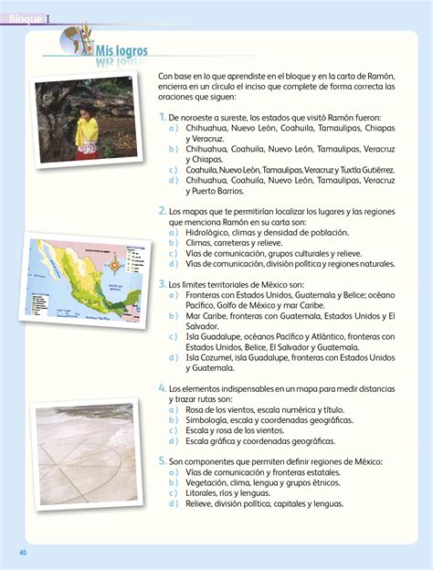 Cuaderno De Actividades De Geografia De To Grado Contestado Con