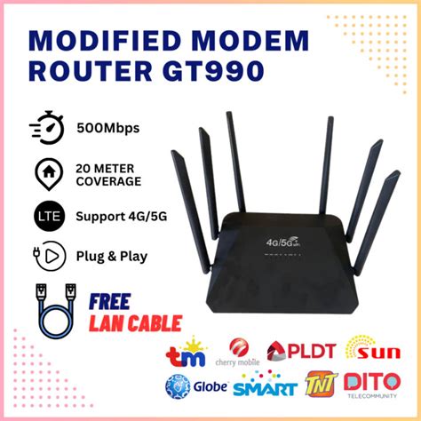 Turbo GT990 Modified 4G 5G LTE CPE Router Modem WiFi Unlocked