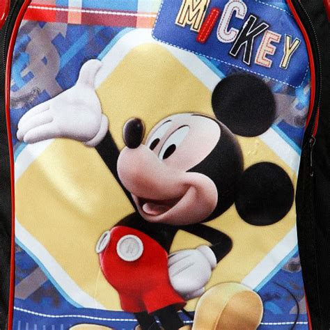 Mochila Escolar Mickey Mouse Disney Rodinha Lancheira Estojo No Shoptime