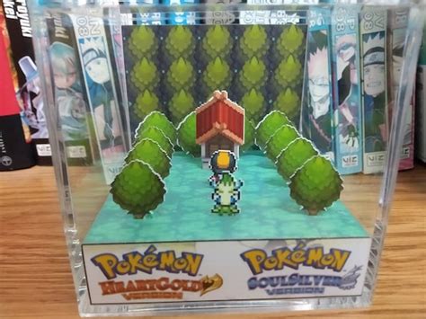 Celebi Ilex Forest Shrine Pok Mon D Diorama Cube Handmade Etsy