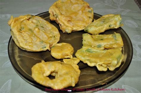 Deep Fried Vegetables In Batter Burmese Style Bhaji Abkyaw Soun Zesty South Indian Kitchen