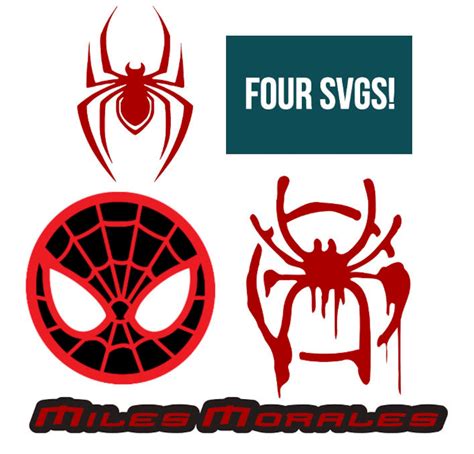 Miles Morales Svg Bundle Into The Spiderverse Svg Pack Etsy