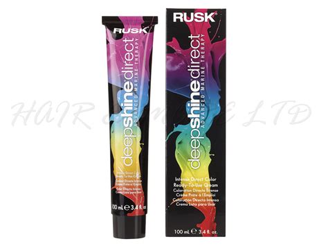 Rusk Deepshine Direct Intense Direct Colour 100ml Hair And More