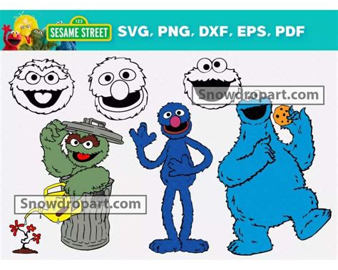 Sesame Street Svg Bundle Sesame Street Svg Muppets Svg