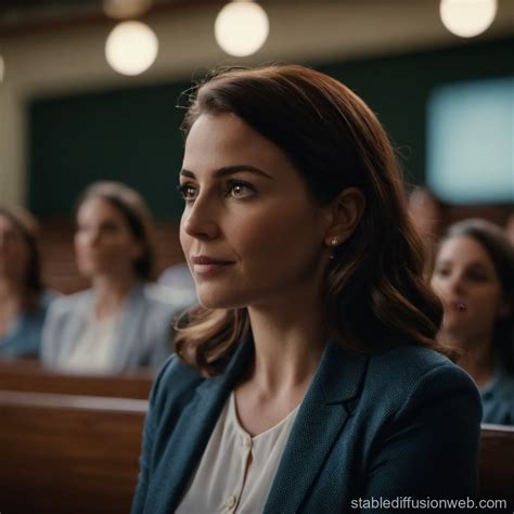 Modest Teacher Giving A Class Stable Diffusion Online