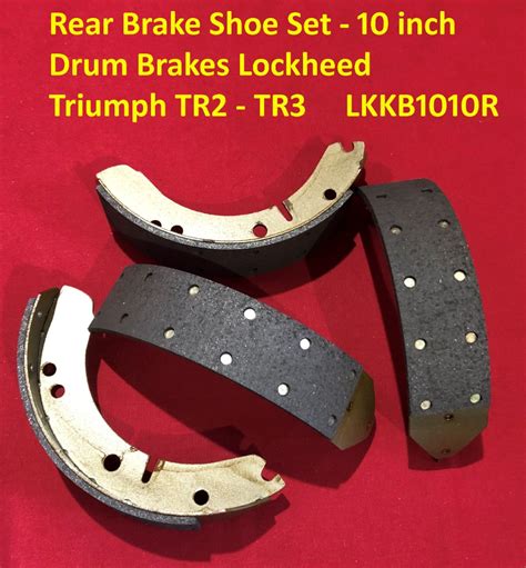 Brake Shoe Set Inch Drum Brakes Lockheed Front Or Rear Triumph Tr