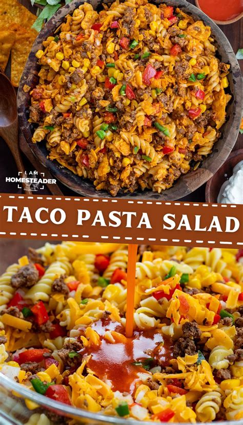 Taco Pasta Salad Recipe Cold Pasta Salad Recipes Taco Pasta Salad