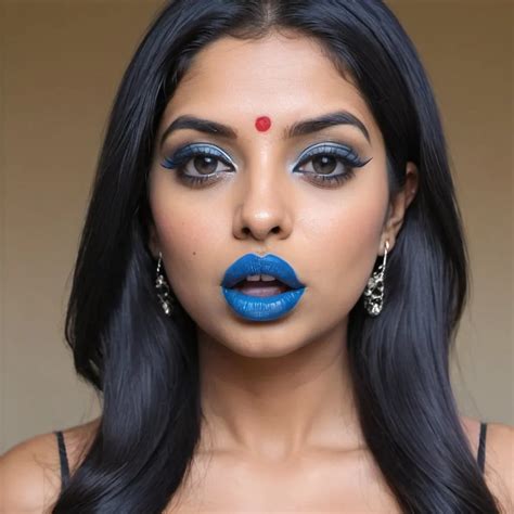 Ash Sarkar Bimbo Hypnotic Blue Lips