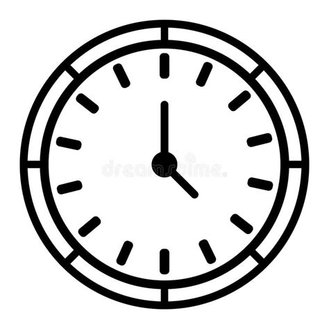 Wall Clock Icon Stock Vector Illustration Of Shape