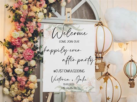 Happily Ever After Party Sign After Party Sign Wedding Reception Sign