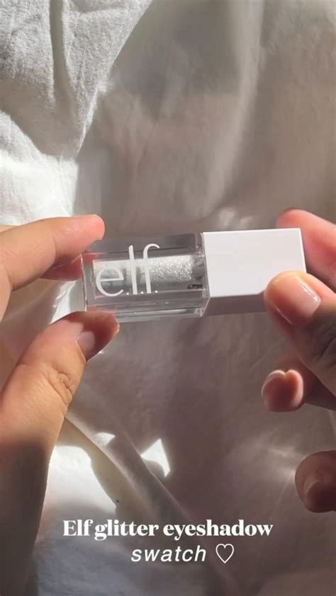 Elf Glitter Shadow Swatch ☁️ Glitter Eyeshadow Liquid Glitter