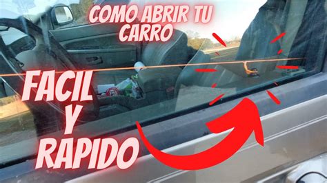 Como Abrir Tu Carro Si Dejas Las Llaves Adentro En 2 Minutos