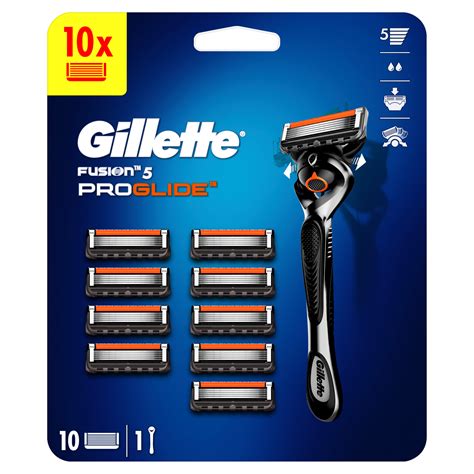 Gillette Fusion 5 Proglide Maszynka Do Golenia 1 Szt Ostrza 10 Szt