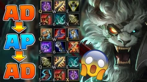 Nightblue Crit To Full Ap Back To Full Ad Rengar Youtube